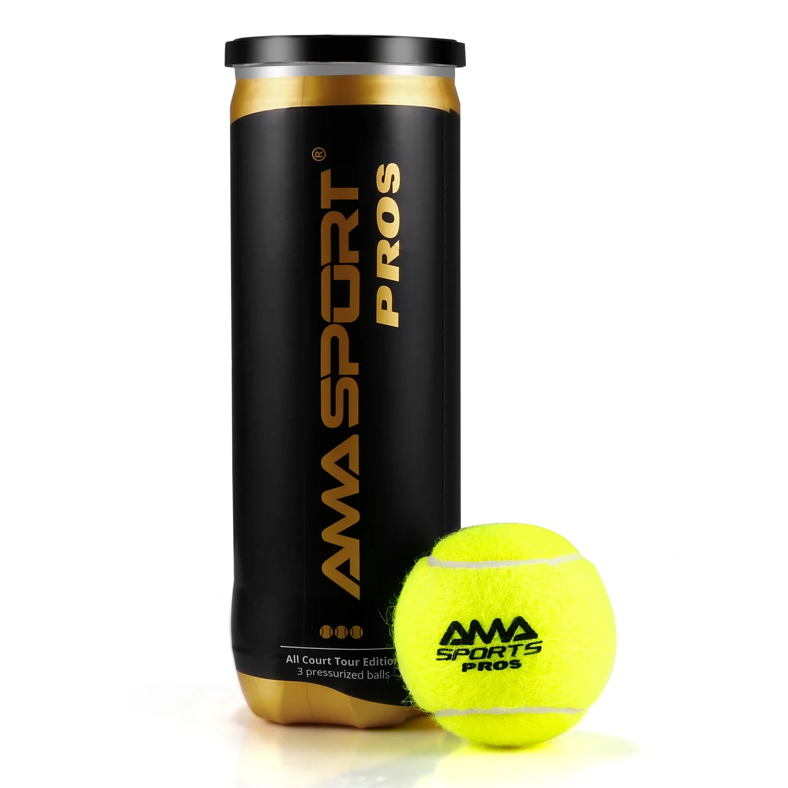 Padel Balls Pack of 3 - Tournament Grade